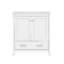 Meuble-lavabo de 30 po avec lavabo simple, armoire de rangement pour salle de bain avec 2 portes, tablette de porte et tiroir, fermeture en douceur-55923133