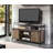 Rashawn Rustic Finish TV Stand With Sliding Barn Doors And Ample Storage, Perfect For Modern And Traditional Living Spaces