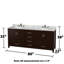 Meuble-lavabo double autoportant avec plateau en marbre Sheffield-31336314-31336317