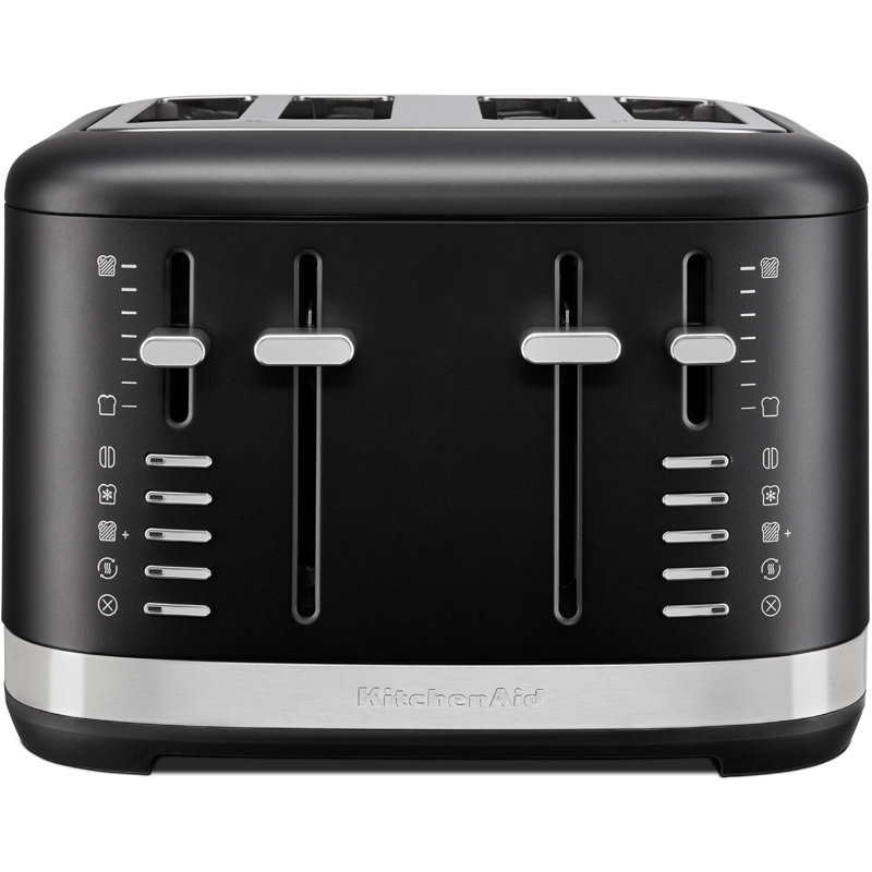 KitchenAid 4 Slice Toaster, Black Matte, Matte Black