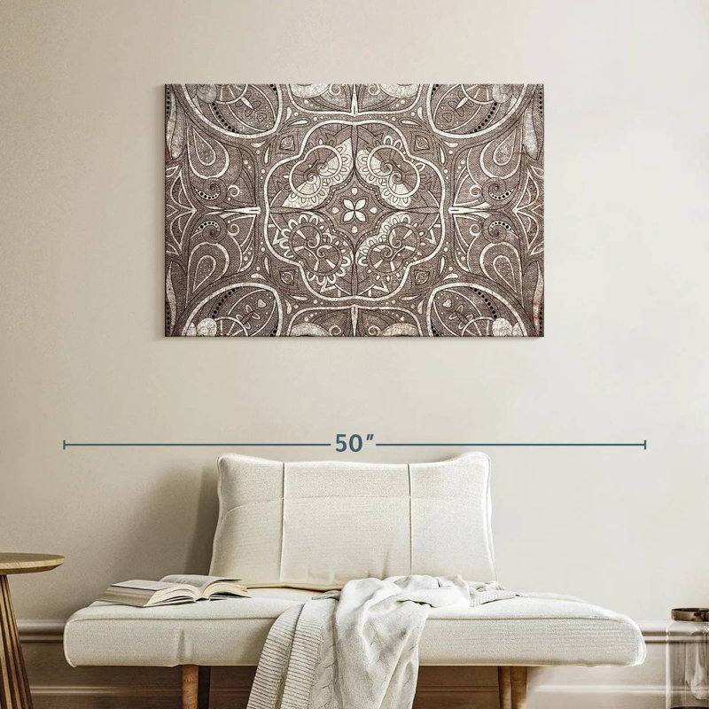 Mandala floral Kerner, H 26 po x l 39 po
