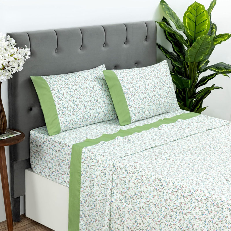 Ensemble de draps en microfibre Dreamology, Géo, Lit double
