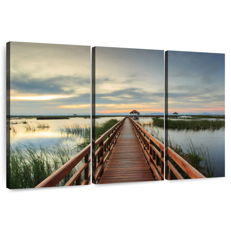 Aletra Lotus Lake Bridge, 36" H x 57" W