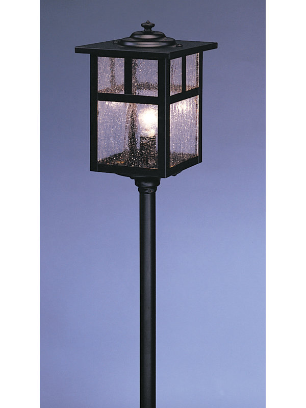 Mission LED Pathway Light, 30.75" H x 5" W / Empty, Mission Brown, Gold White Iridescent