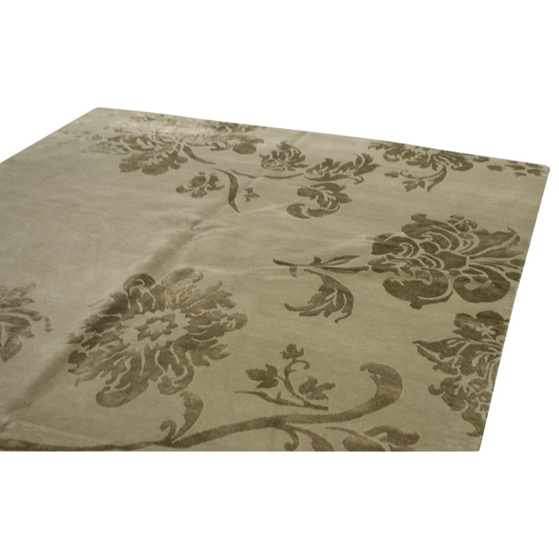 Hand Knotted Area Rug in Sky