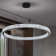  Led Dimmable Crystal Chandelier Black 47.5"