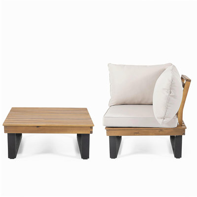 CHAISE D'ANGLE SEBASTIEN + TABLE BASSE