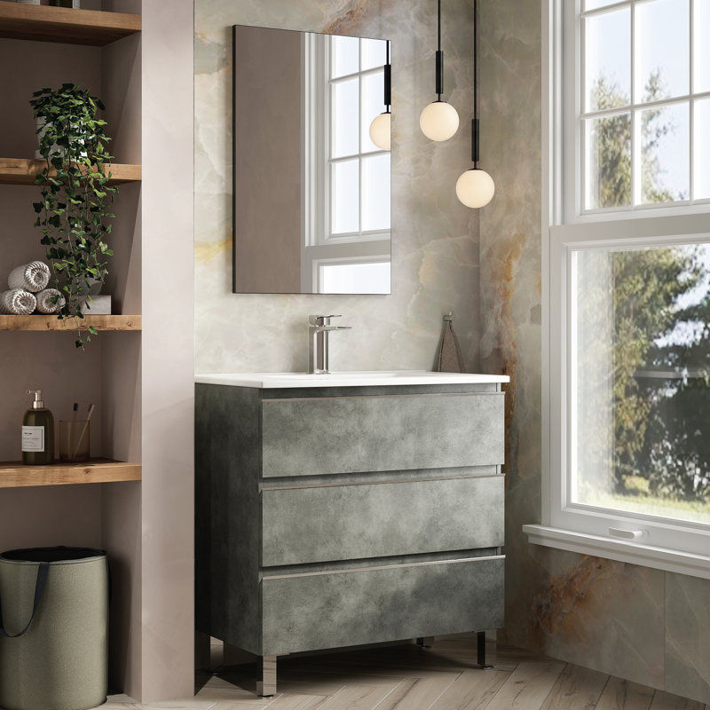 Berdahl Bathroom Vanity with Basin