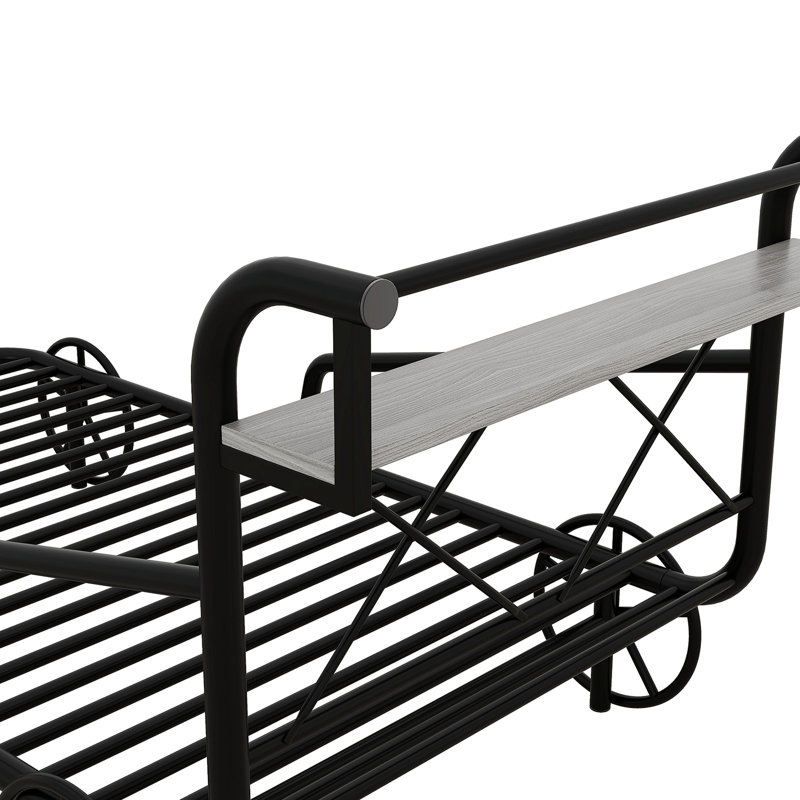 Lit plateforme 39,93 po Jahdell, Noir