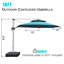 Parasol en porte-à-faux 114,17 po Sharnai-1892537526