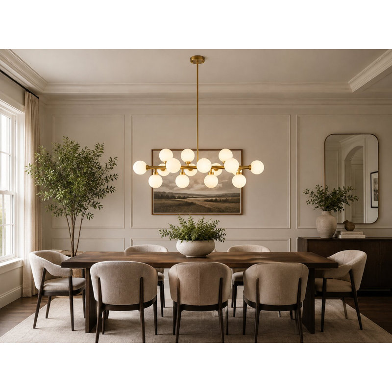 Dreher Transitional 16 Light Gold Chandelier, Gold