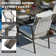 7 Piece Outdoor Dining Table Set With 2 Swivel Rocker Chair And Cushions