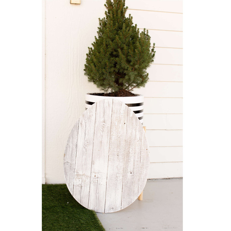 Farmhouse Abstract Wall Decor, White Wash