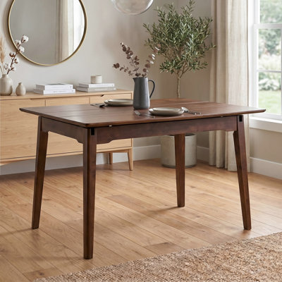 Table de salle à manger extensible à hauteur de comptoir en bois massif