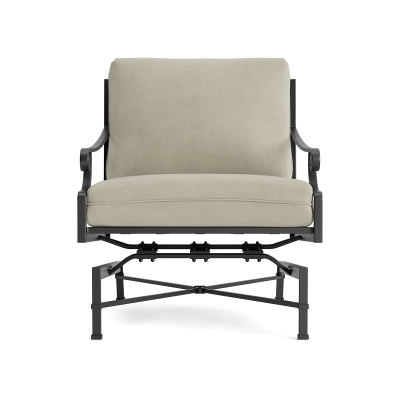 Venetian Outdoor Lounge Chair, Fusion Dove, Textured Pewter