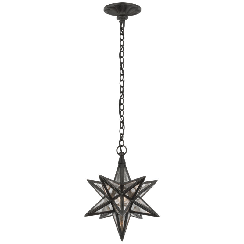 Moravian 1 - Light Pendant, Aged Iron
