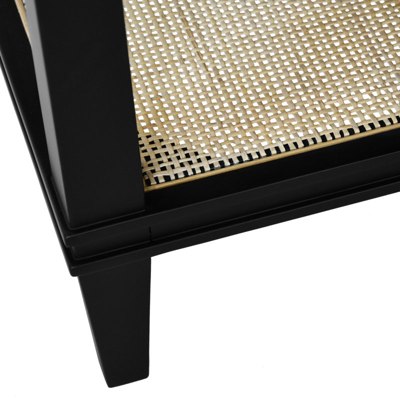 Cutler 36.5'' W Single Vanity, Matte Black/Ivory, 37"