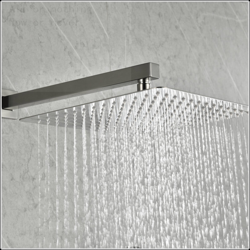 Pomme de douche murale 12 ", Nickel brossé