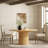 47-62" Solid Wood Round Extendable Dining Table