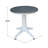 Delmontez 2 - Person Solid Wood Top Pedestal Dining Set-1418498278
