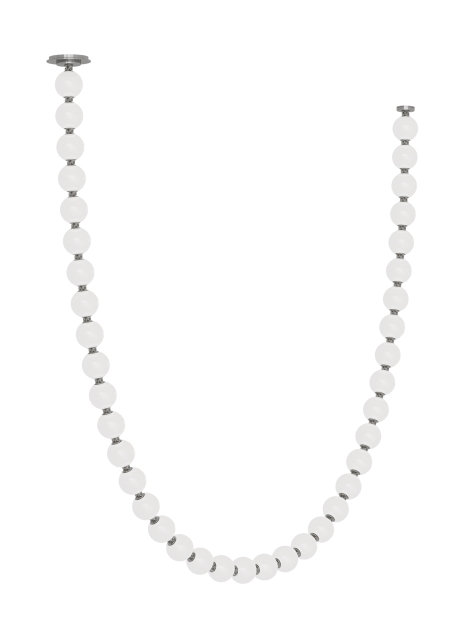 Perle 108 Chandelier, 115.1"H x 2.6"W x 2.6"D, Polished Nickel, 2700K