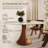 Danner Northwoods Round Solid Wood Farmhouse Kitchen Dining Table For 4-8 People-1399566852-1399566855
