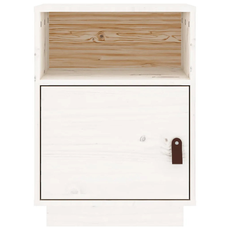Faucett 40cm W Solid Wood Bedside Table