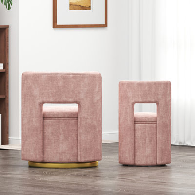 Chaise pivotante polyvalente avec rangement et design pour espaces multiples