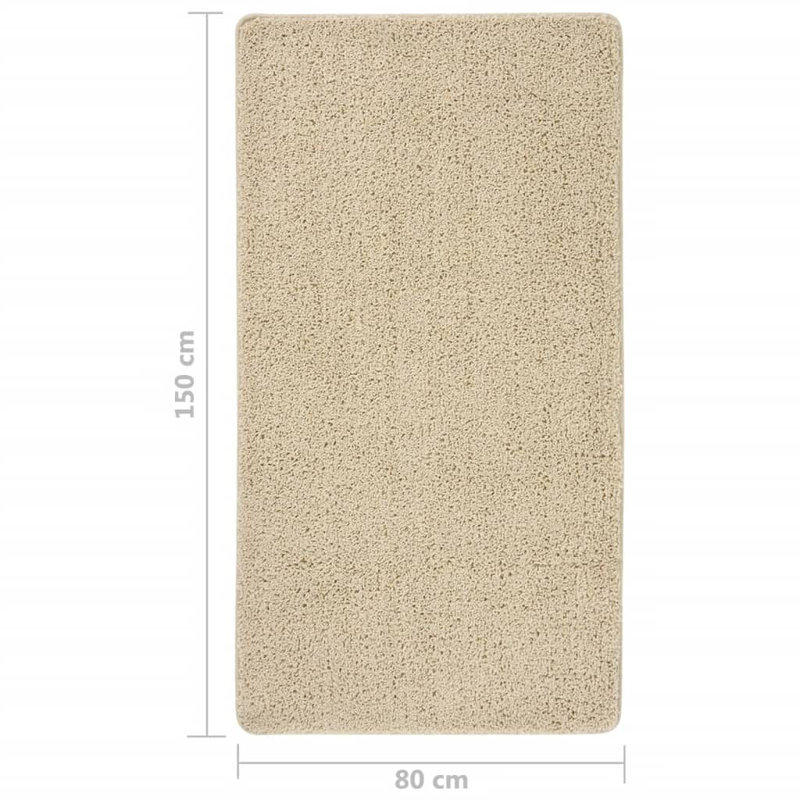 Adelean Solid Colour Shag Area Rug, Rectangle 80 x 150cm