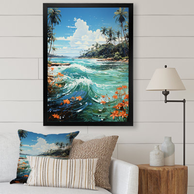 «Batravil Palm Trees Palms III», reproduction sur toile