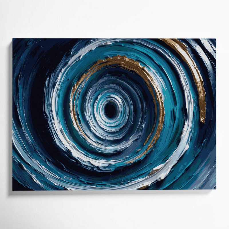 Art mural sur toile Sci Fi Wormhole, H 20 po x l 30 po