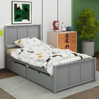 Lit plateforme avec rangement Tarrel