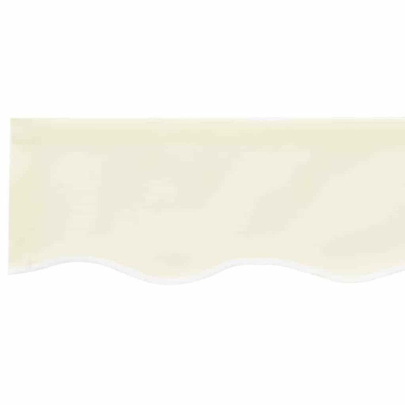 VidaXL 195cm D Polyester Cover Retractable Fabric Replacement, 20cm H x 235cm W x 195cm D, Cream