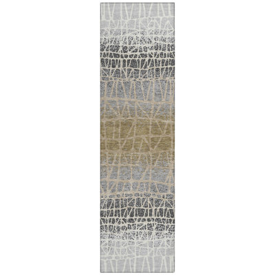 Machine Washable Indoor/Outdoor Raemoore ACN2404 Geometric Rug