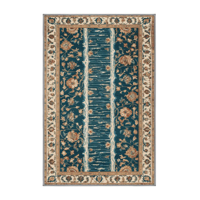 Tapis persan gris lavable à la machine
