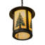 Luminaire suspendu cylindrique à 1 lumière