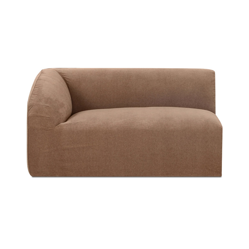 Isla Left Arm Facing Chair Mocha, Latte Loft Canvas