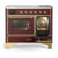 Majestic III Series 40 Inch Induction Range with 6 Induction Elements in Stainless Steel (Brass Trim)-1837201735-1837201742