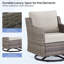 Ensemble de conversation pour patio en osier 6 pièces Harper-1366074001