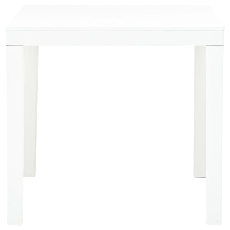 Lynsey Square Outdoor Dining Table - 78 cm W 78 cm D, White