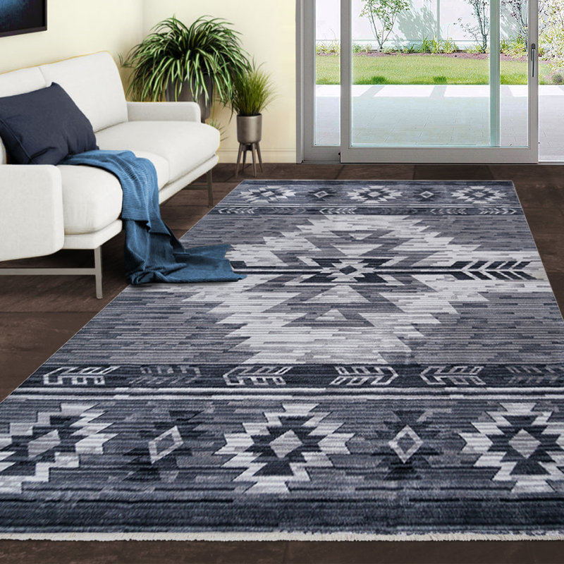 Adelean Southwestern Indoor Rug, Rectangle 4'11.84" x 6'11.46"