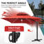 154'' X 116'' Rectangular Outdoor Solar Led Cantilever Patio Umbrella, Counter Weights Included-795541429