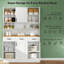Armoire de rangement autoportante, armoire de rangement spacieuse, armoire de rangement pour garde-manger