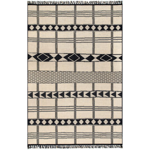  Tapis géométrique beige intérieur / extérieur