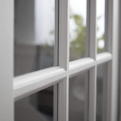 French Door Solid + Manufactured Wood Glass Primed with Installation Hardware Kit without Installation Hardware Kit French Doors