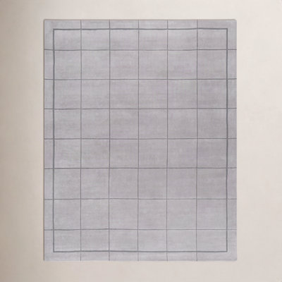 Mallory Hand-Tufted Sterling Grey Geometric Rug