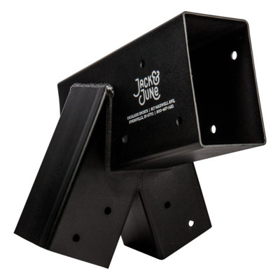 Jack & June Heavy-Duty DIY Wooden Swing Set Kits - Metal Bracket and Hardware for Safe, Easy Playset Installation