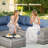 Bobia 13-piece Modular Outdoor Wicker Sectional Sofa Set With Propane Fire Pit Table, Wide Armrests, Rattan Patio Conversation Set With Coffee Table And Cushions-1377889997