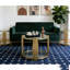 Ensemble de 3 tables de salon avec 1 table basse et 2 tables de bout rondes-667104059