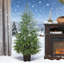 Arbre de Noël 2 pièces, arbre de Noël 4 pi Norflok avec 133 pointes moulées et base en pot